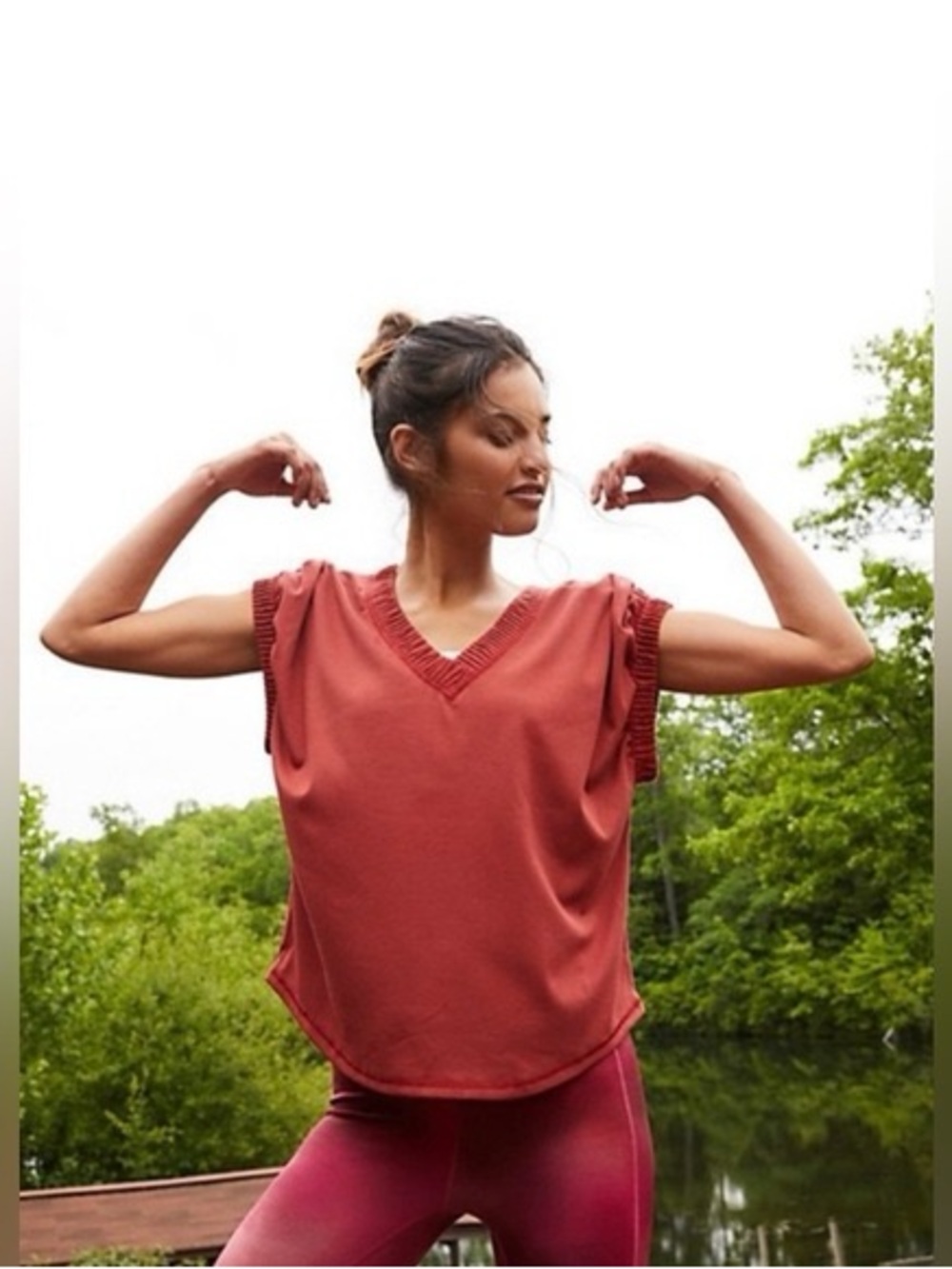 Free people run around tee
